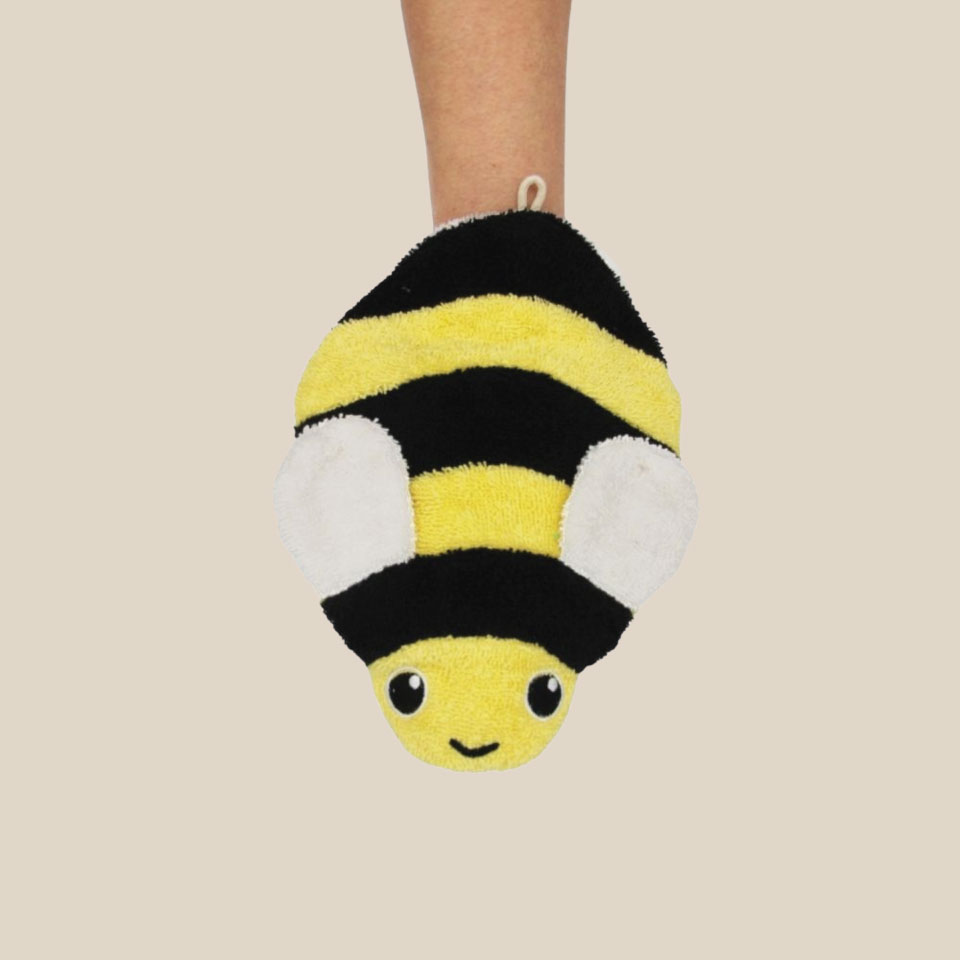 Organic cotton washcloth – Bee - Image 3