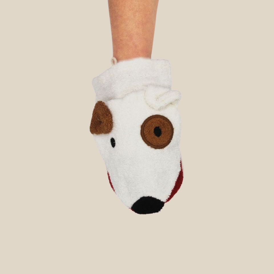 Organic cotton washcloth – Dog - Image 2