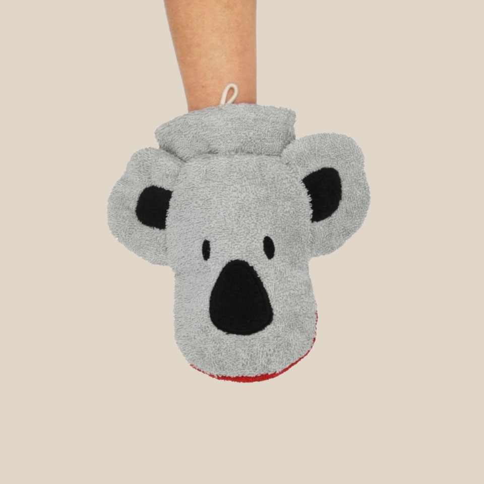 Organic cotton washcloth – Koala - Image 2
