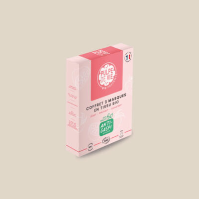Coffret 3 masques en tissu Bio 3x15ml