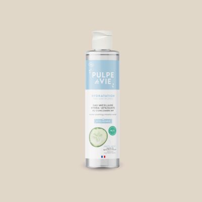 Photo produit : Eau micellaire dans une bouteille avec un bouchon flip-top