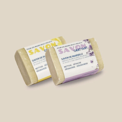 Barre de Savon de Marseille Grattant avec Karité 125 g