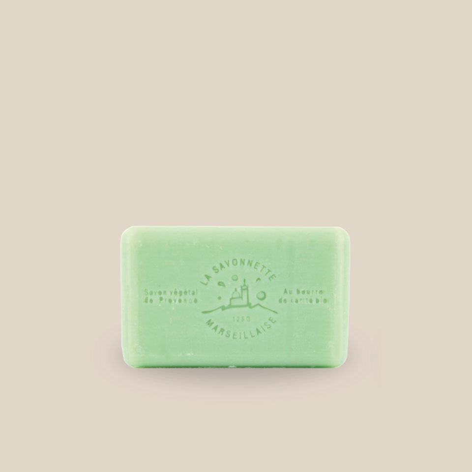 Savonnette Marseillaise – Beurre de karité Bio 125g – Basilic – Image 2