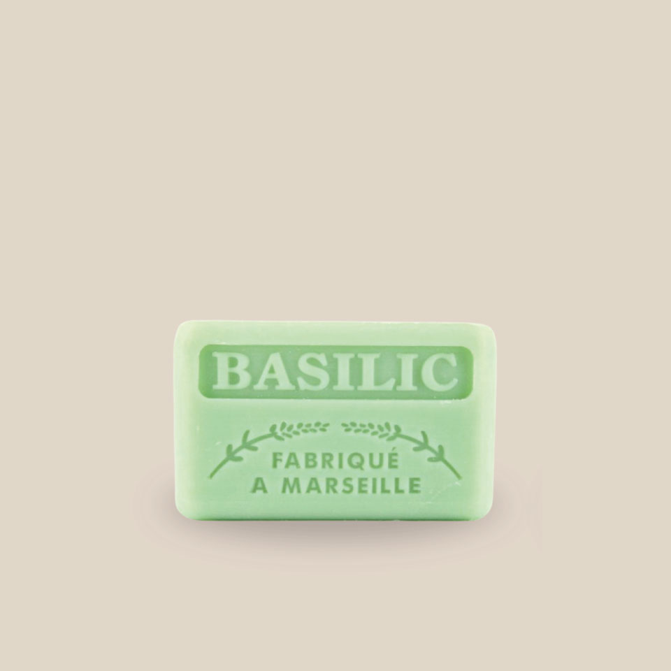Savonnette Marseillaise – Beurre de karité Bio 125g – Basilic – Image 3