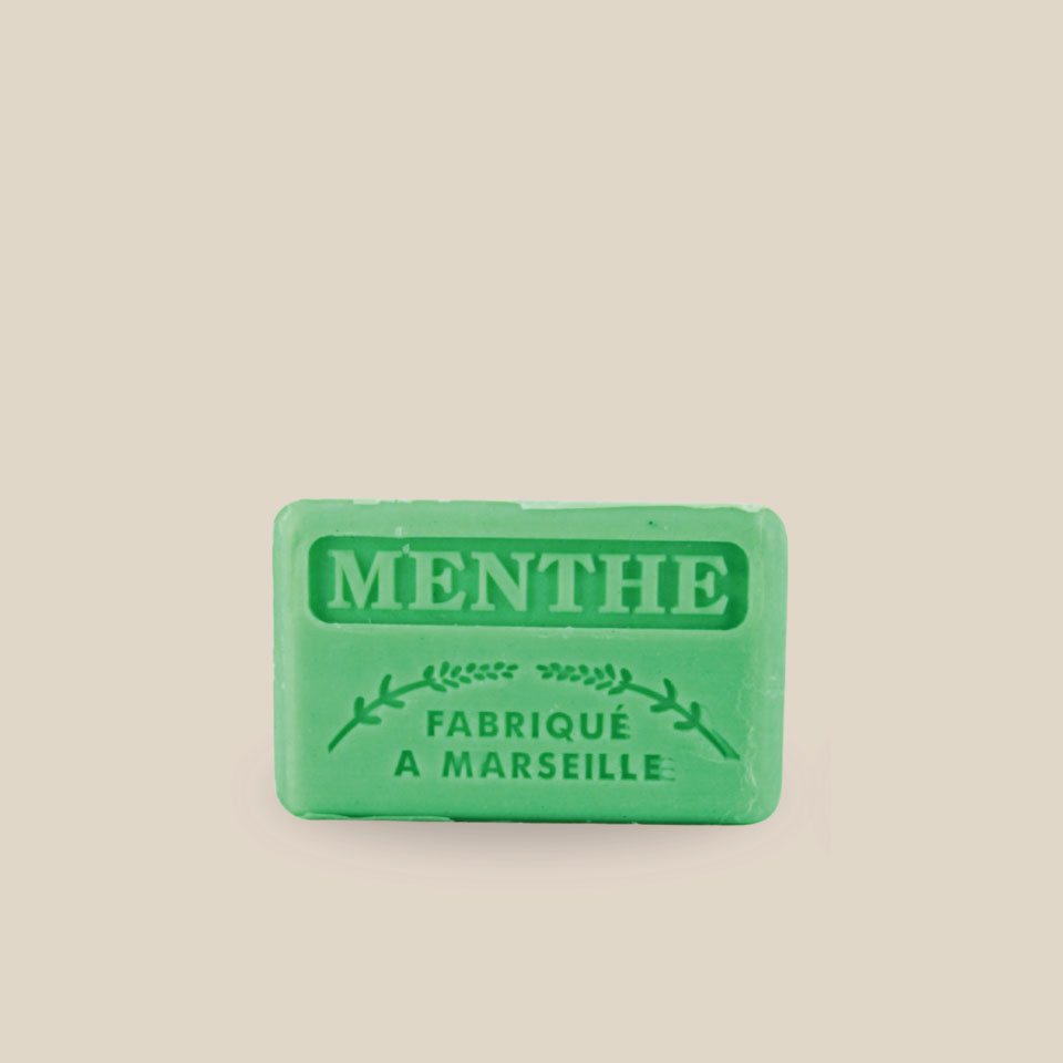 Savonnette Marseillaise – Beurre de karité Bio 125g – Menthe – Image 3