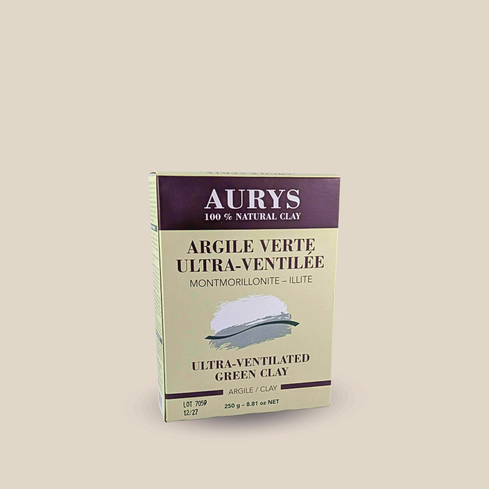 Argile Verte Ultra-Ventilée – AURYS - 250g (en boîte)