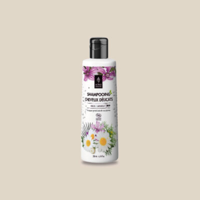 Shampooing Cheveux délicats Bio – Mauve et Camomille