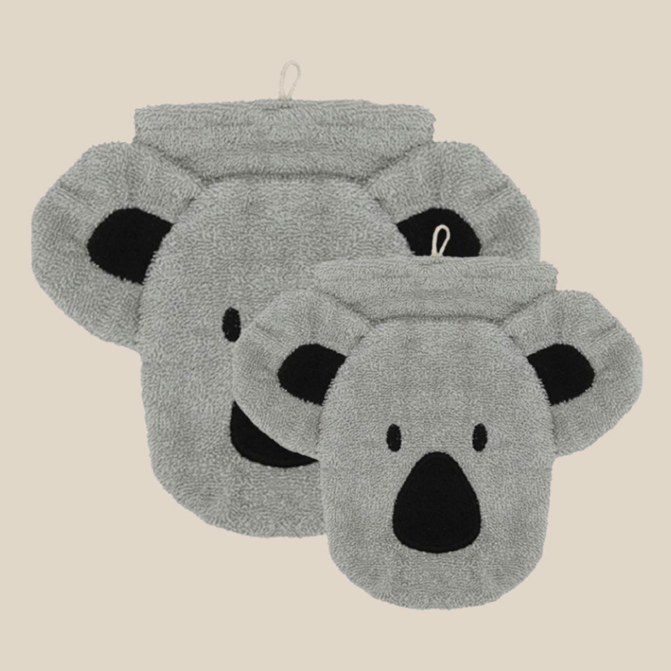 Organic cotton washcloth – Koala