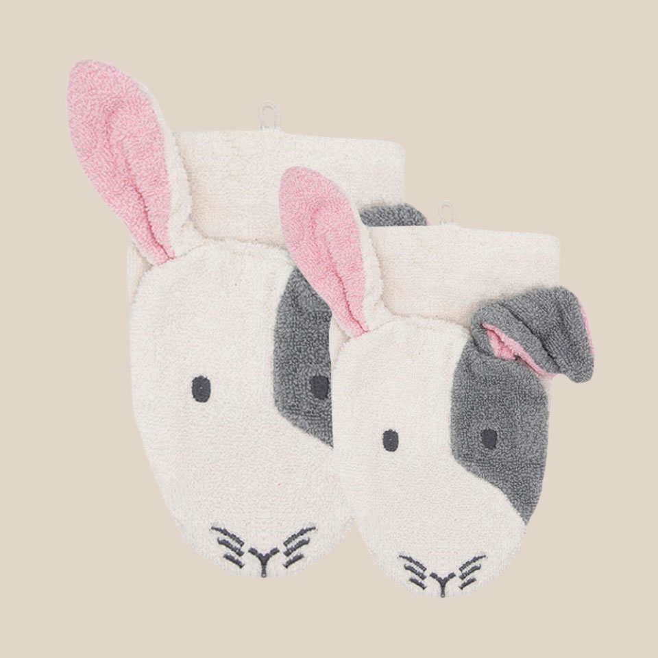Organic cotton washcloth – Rabbit