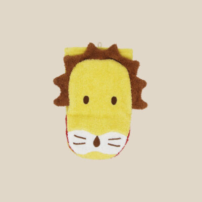 Organic cotton washcloth – Lion