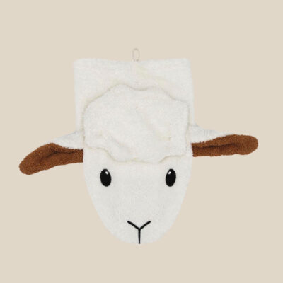 Organic cotton washcloth – Sheep