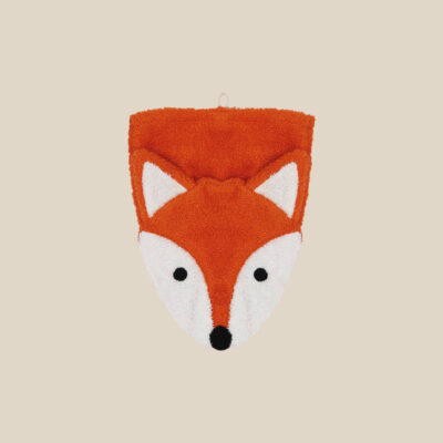 Organic cotton washcloth – Fox