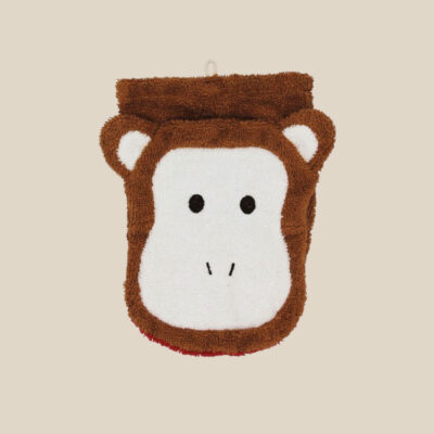 Organic cotton washcloth – Monkey