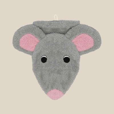 Organic cotton washcloth – Mouse