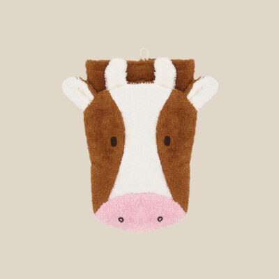 Organic cotton washcloth – Cow