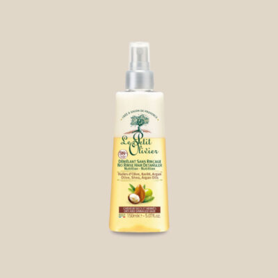 Spray Démêlant sans rinçage – Cheveux Secs/Abimés – Olive, Karité & Argan