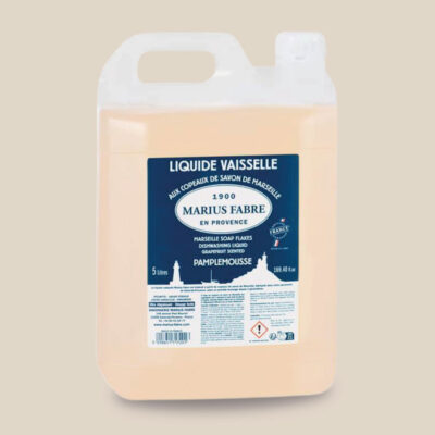 Liquide à vaisselle aux copeaux de Savon de Marseille - 5 L, Pamplemousse