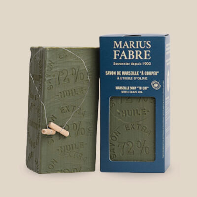 Savon de Marseille Authentique – Huile d'Olive – Nature - 1 kg (avec broche)