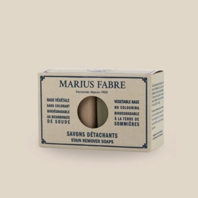 Duo de Savons de Marseille Détachants (2 x 150 g) - Bicarbonate + Terre de Sommières