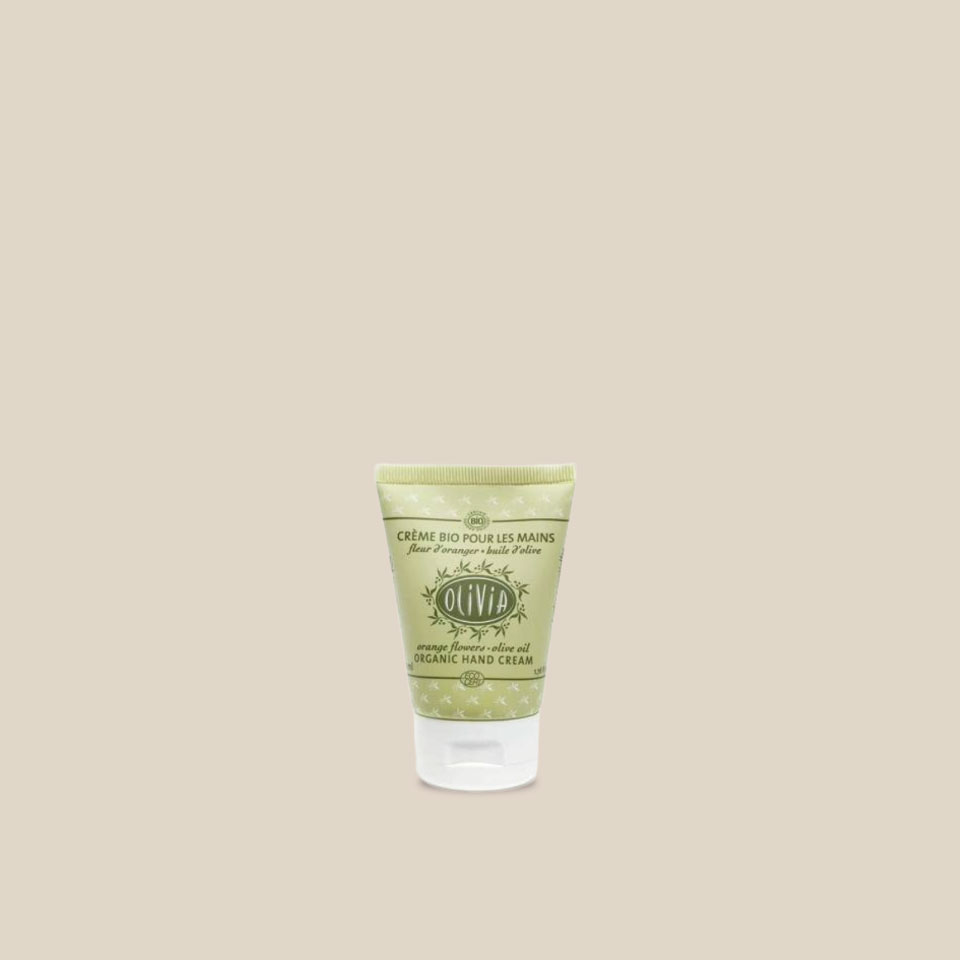 Crème à mains à l'Huile d'Olive Bio – Fleur d'Oranger 50 ml – Olivia