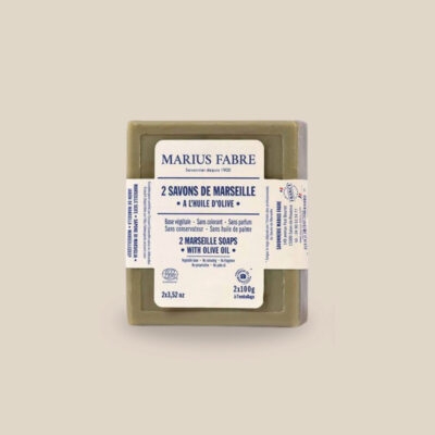 Savon de Marseille Authentique – Huile d'Olive – Nature - 2 x 100 g