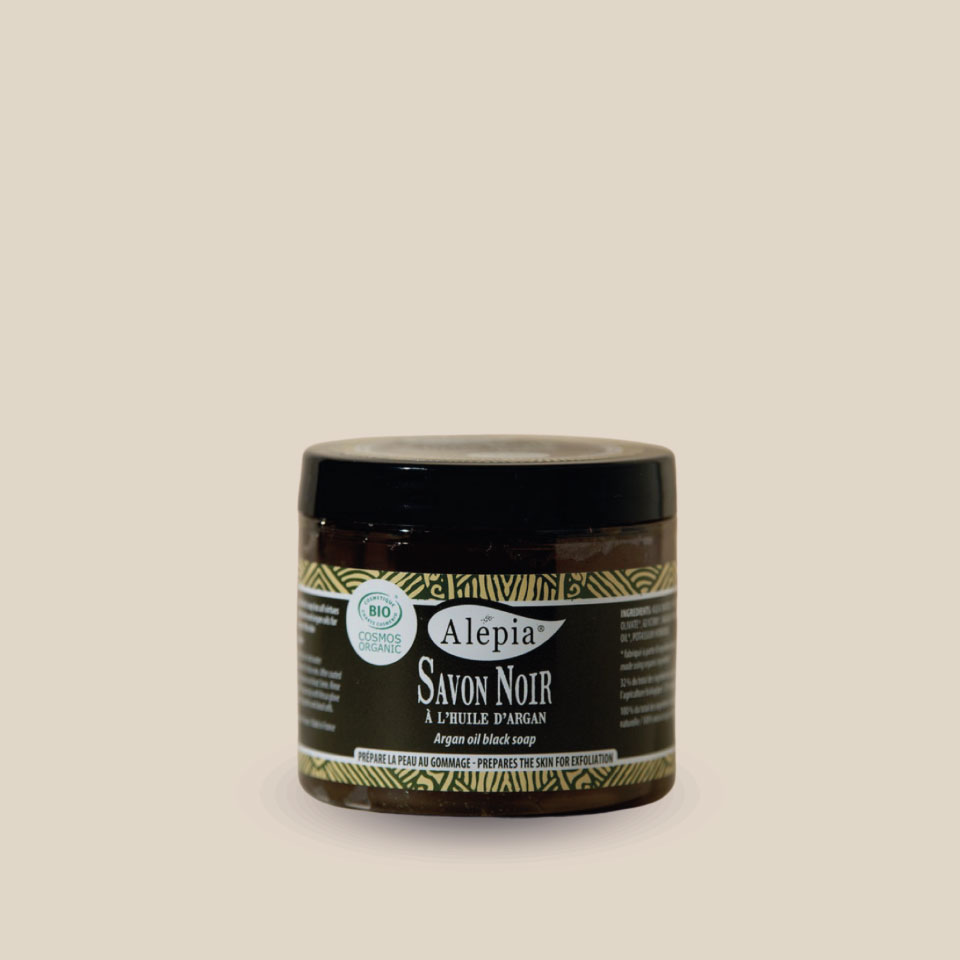 Premium Organic Black Soap for Exfoliation 200 g – With Argan Oil