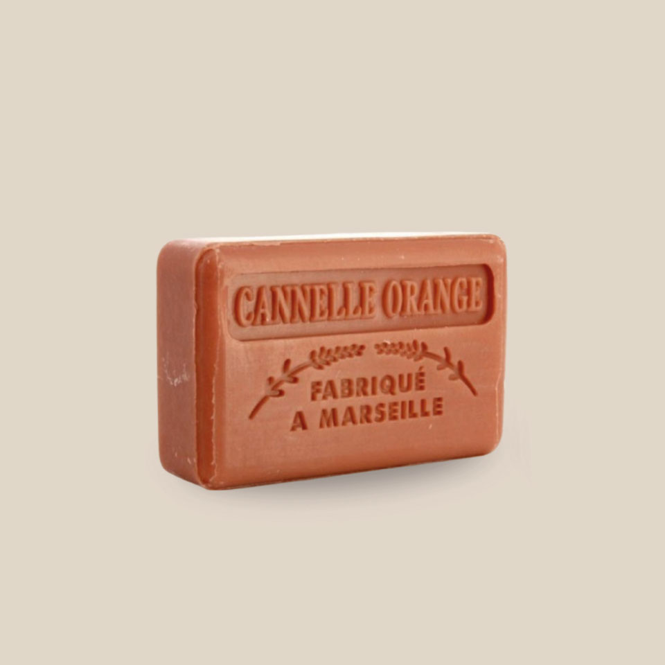 Savonnette Marseillaise – Beurre de karité Bio 125g – Cannelle Orange