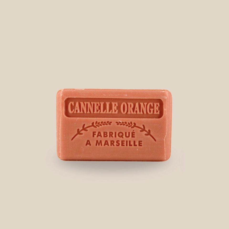 Savonnette Marseillaise – Beurre de karité Bio 125g – Cannelle Orange – Image 3