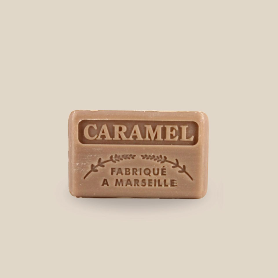 Savonnette Marseillaise – Beurre de karité Bio 125g – Caramel – Image 3