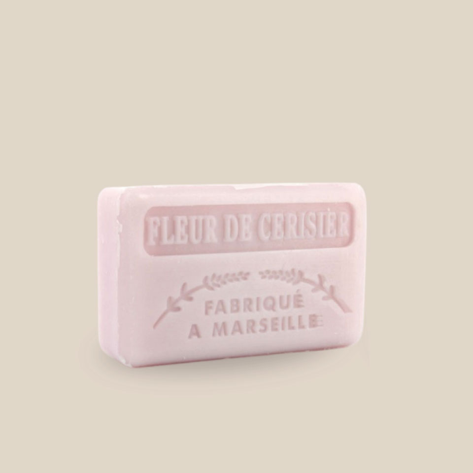 Savonnette Marseillaise – Beurre de karité Bio 125g – Fleur de Cerisier