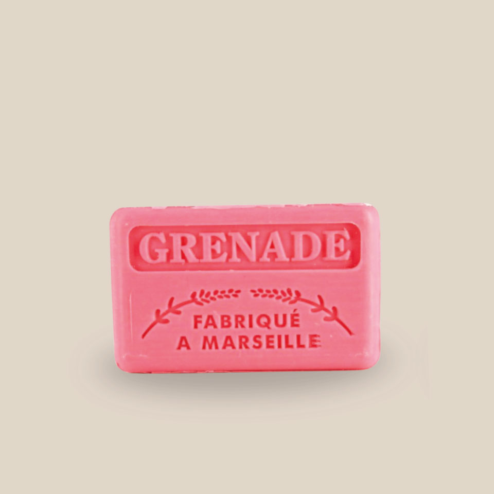 Marseille Soap – Organic Shea Butter 125g – Pomegranate - Image 3