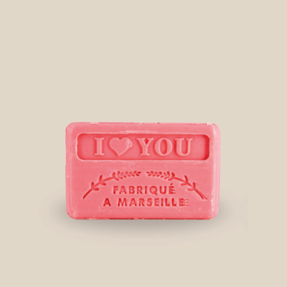 Marseille Soap – Organic Shea Butter 125g – I Love You - Image 3
