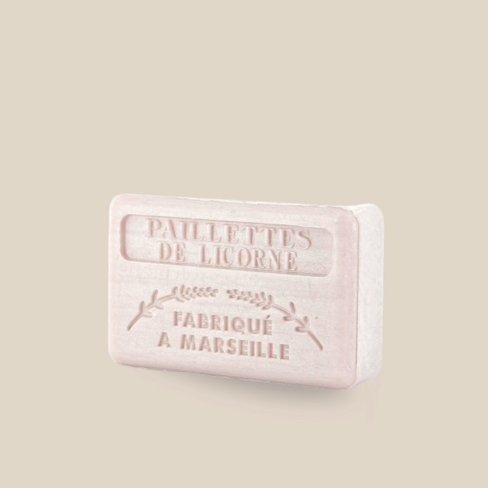 Savonnette Marseillaise – Beurre de karité Bio 125g – Paillette de Licorne