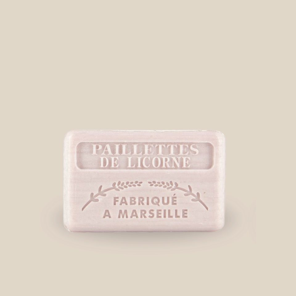 Savonnette Marseillaise – Beurre de karité Bio 125g – Paillette de Licorne – Image 3