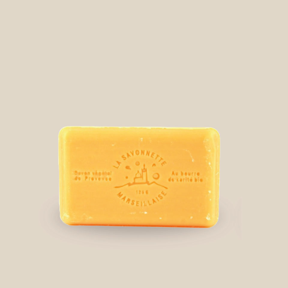 Savonnette Marseillaise – Beurre de karité Bio 125g – Mandarine – Image 2