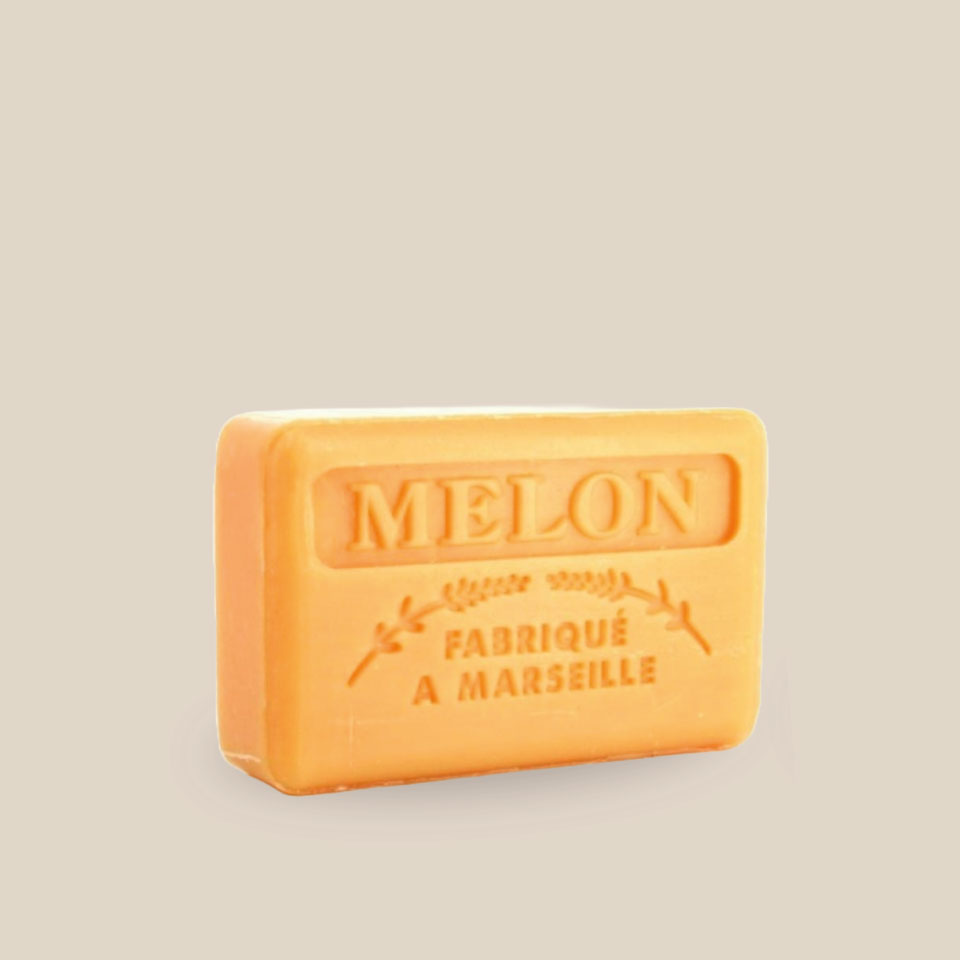 Savonnette Marseillaise – Beurre de karité Bio 125g – Melon