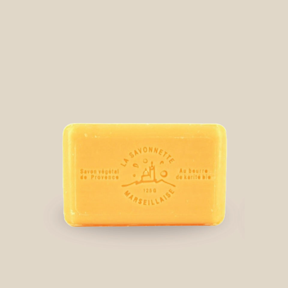 Savonnette Marseillaise – Beurre de karité Bio 125g – Melon – Image 2