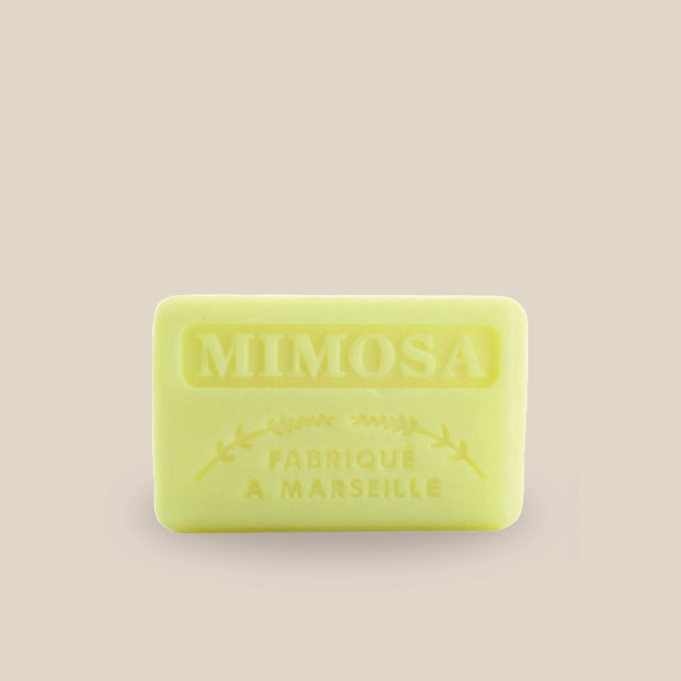 Savonnette Marseillaise – Beurre de karité Bio 125g – Mimosa – Image 3