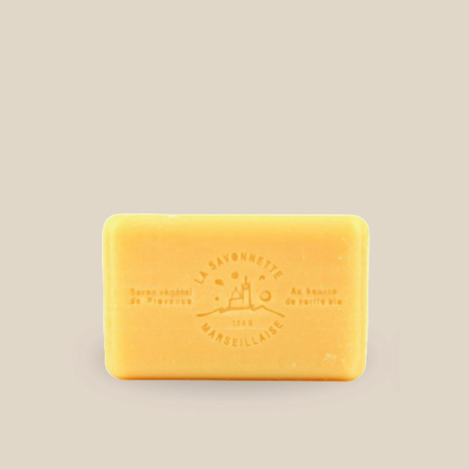 Savonnette Marseillaise – Beurre de karité Bio 125g – Pamplemousse – Image 2