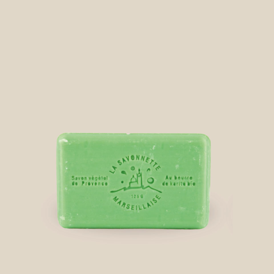 Savonnette Marseillaise – Beurre de karité Bio 125g – Pomme verte – Image 2