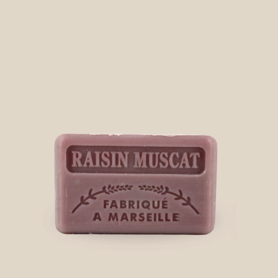 Savonnette Marseillaise – Beurre de karité Bio 125g – Raisin Muscat – Image 3
