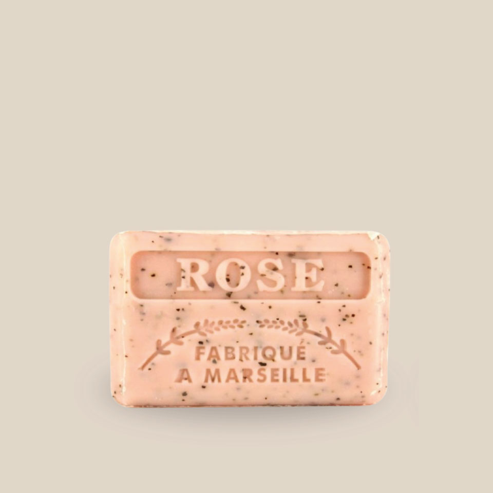 Savonnette Marseillaise – Beurre de karité Bio 125g – Pétales de Rose – Image 3