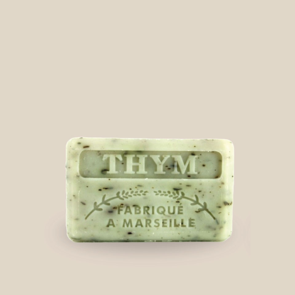 Savonnette Marseillaise – Beurre de karité Bio 125g – Thym – Image 3