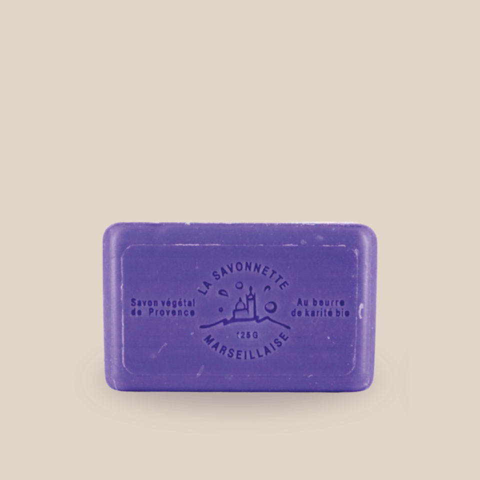 Savonnette Marseillaise – Beurre de karité Bio 125g – Violette – Image 2