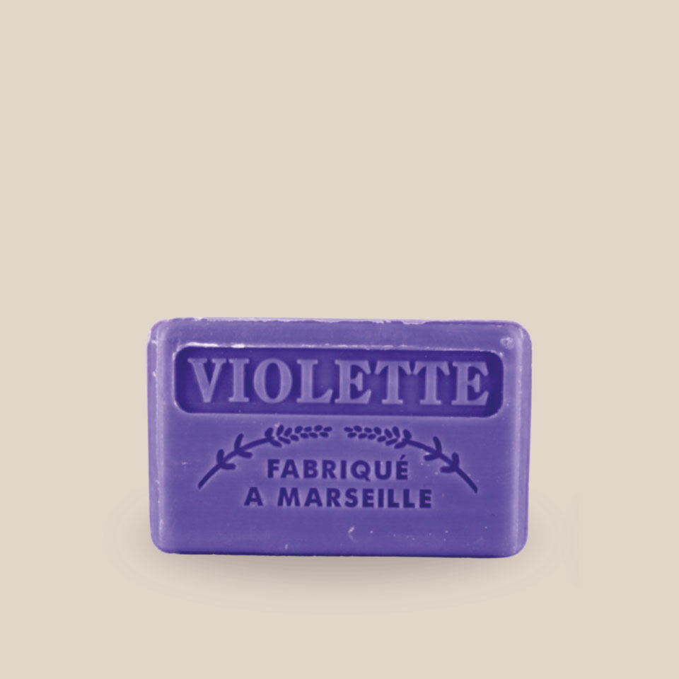 Savonnette Marseillaise – Beurre de karité Bio 125g – Violette – Image 3